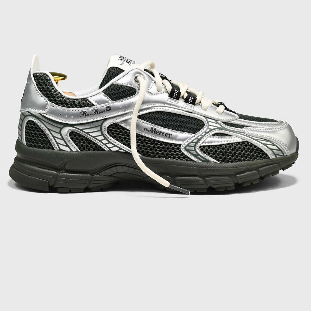 The Mercer Brand The Re-Run Scratched Sneaker Dunkelgrün