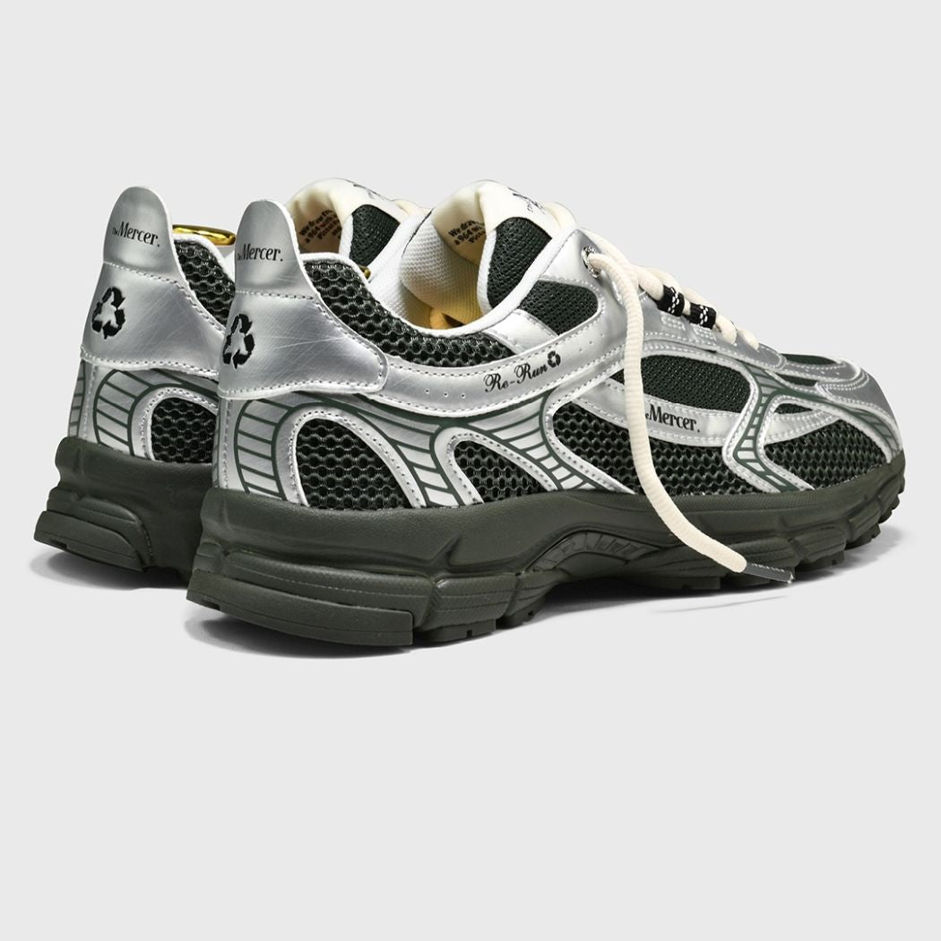 The Mercer Brand The Re-Run Scratched Sneaker Dunkelgrün