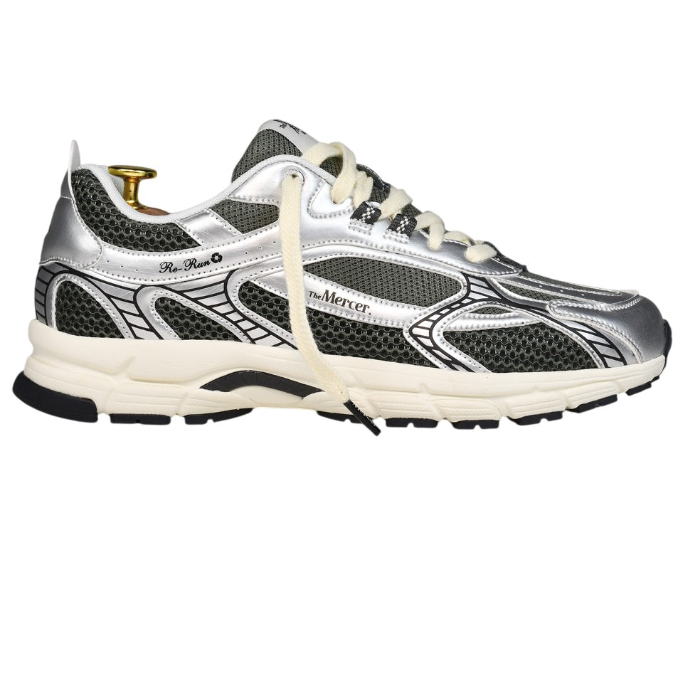 The Mercer Brand The Re-Run Scratched Sneaker Silber