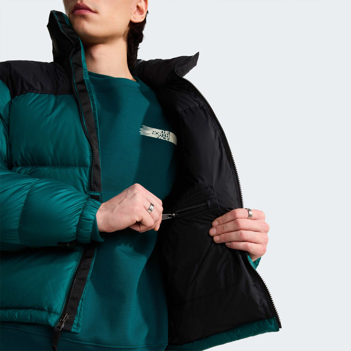 The North Face 1996 Retro Nuptse Jacke Dunkelblau