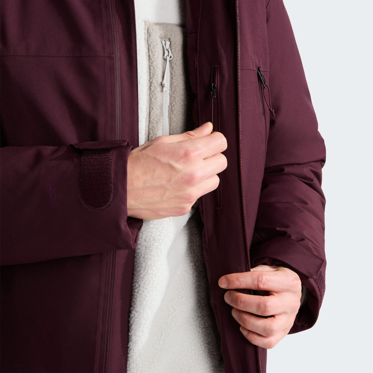 The North Face Mountain Range Down Jacke Bordeaux