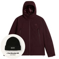 The North Face Mountain Range Down Jacke Bordeaux