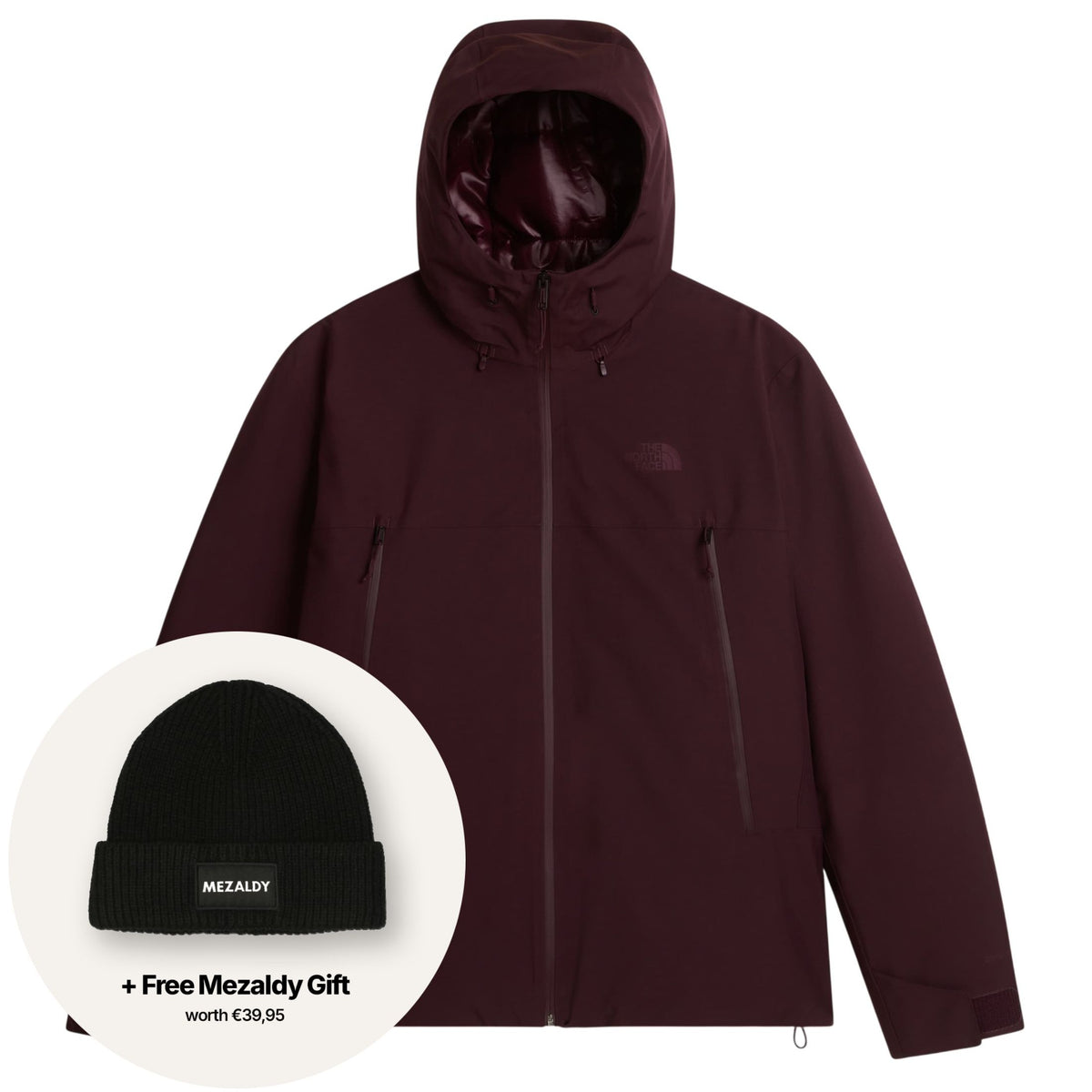 The North Face Mountain Range Down Jacke Bordeaux