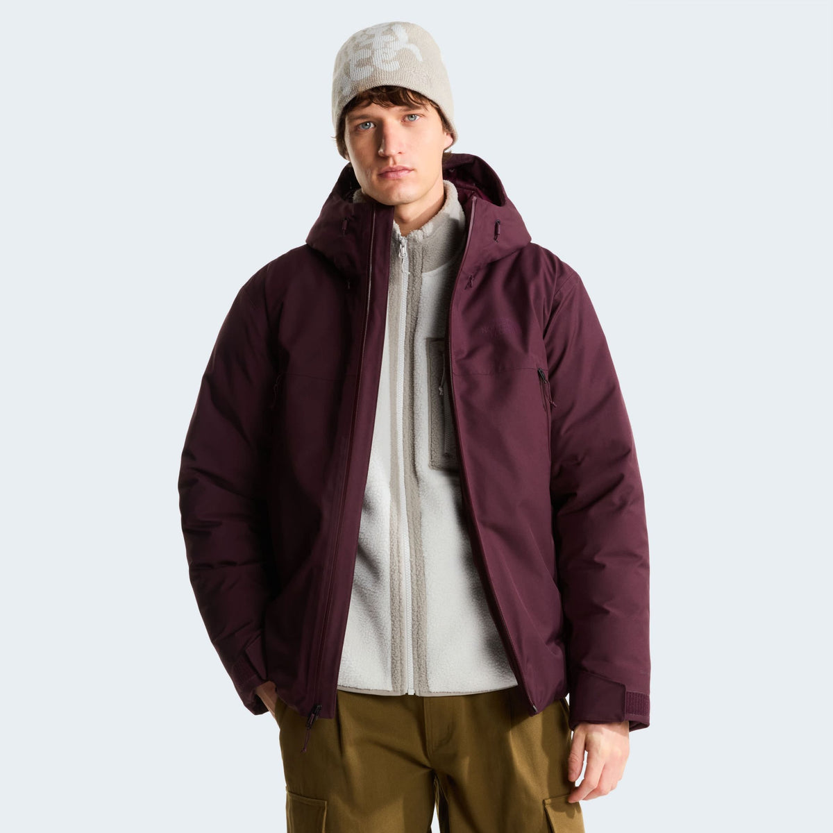 The North Face Mountain Range Down Jacke Bordeaux