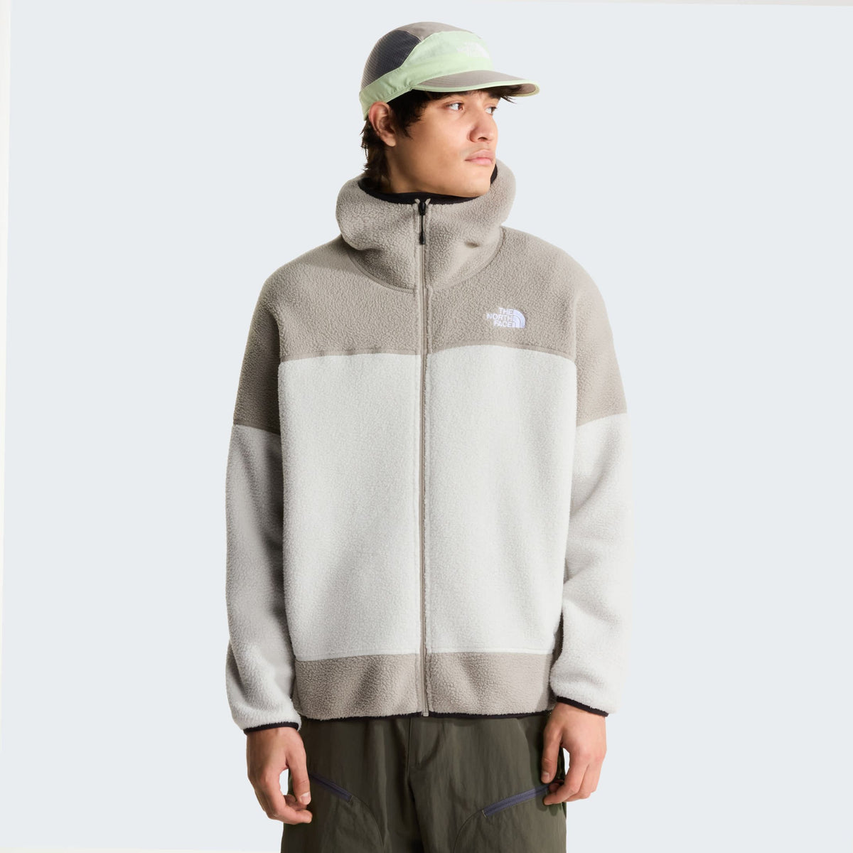 The North Face NSE Mask Fleece Jacke Offwhite