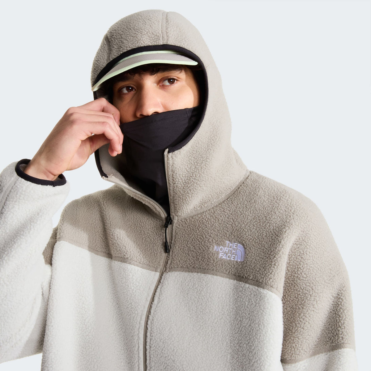The North Face NSE Mask Fleece Jacke Offwhite