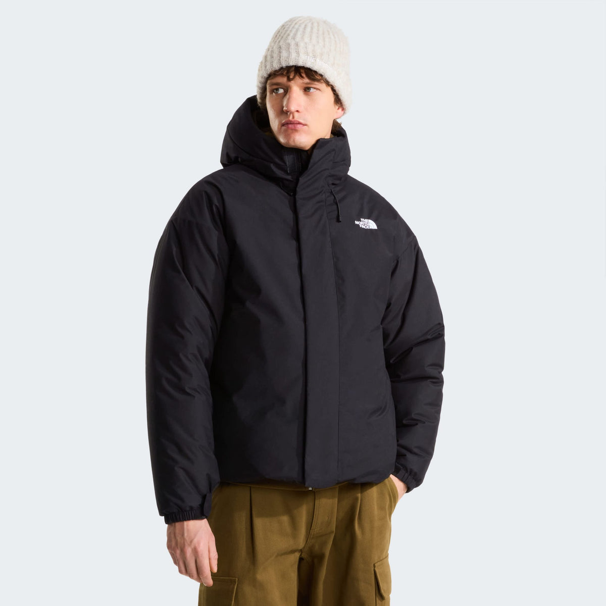 The North Face Oversized Puffer Schwarz