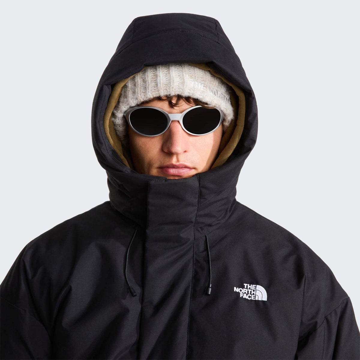 The North Face Oversized Puffer Schwarz