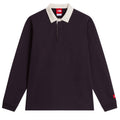 The North Face Red Box Rugby Langarm-Poloshirt Anthrazit