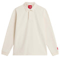 The North Face Red Box Rugby Langarm-Poloshirt Offwhite
