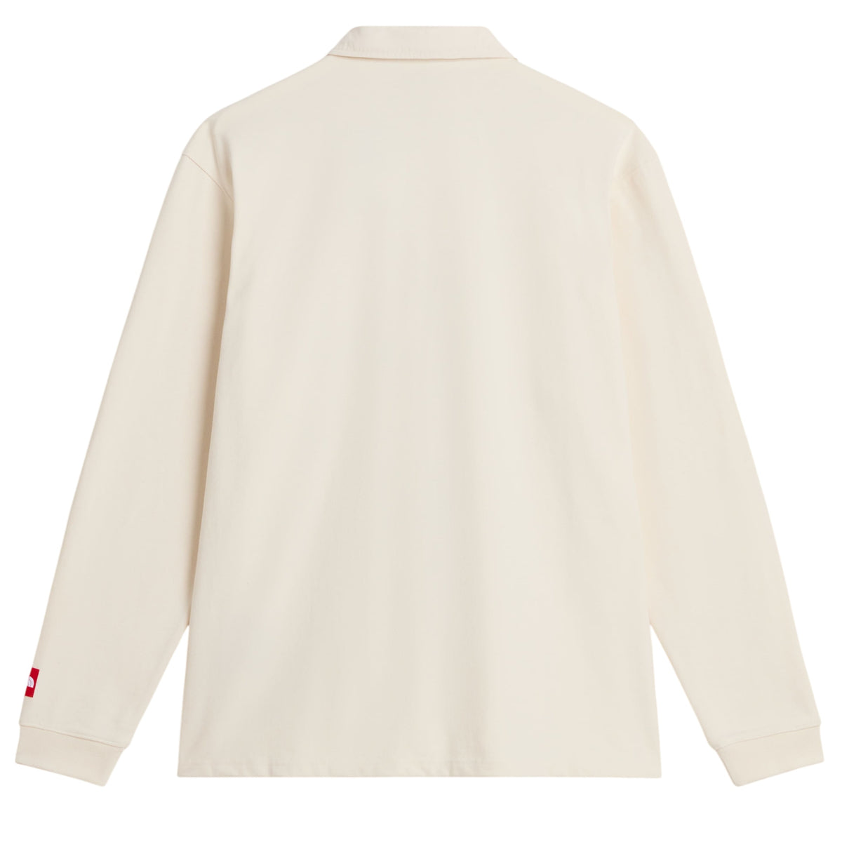 The North Face Red Box Rugby Langarm-Poloshirt Offwhite