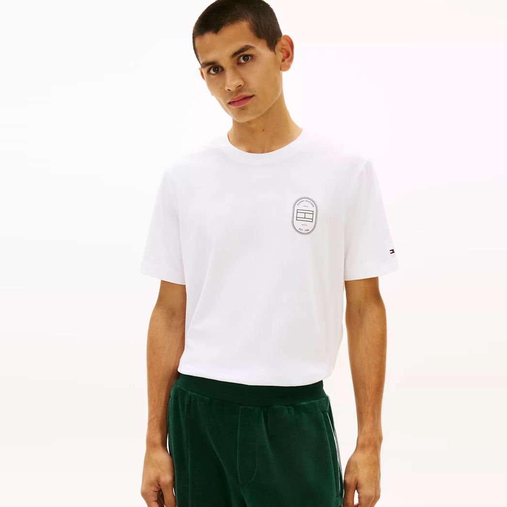 Tommy Hilfiger Brand Love Roundle T-shirt Wit