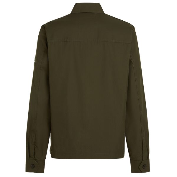 Tommy Hilfiger Cotton Nylon Overshirt Donker Groen