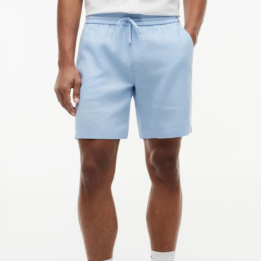 Tommy Hilfiger Dover Sorona Linen Korte Broek Licht Blauw