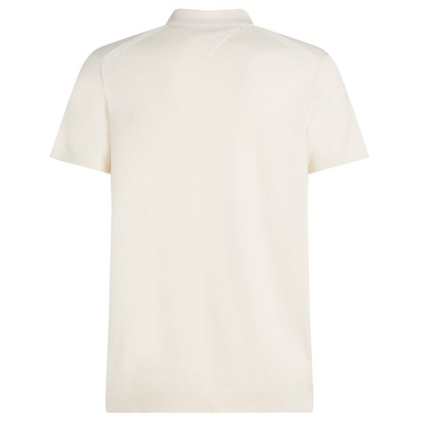 Tommy Hilfiger Essential Cotton Knit Polo Off White