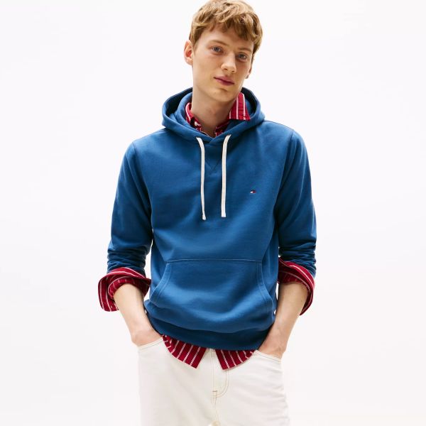 Tommy Hilfiger Essential Fleece Hoodie Donker Blauw