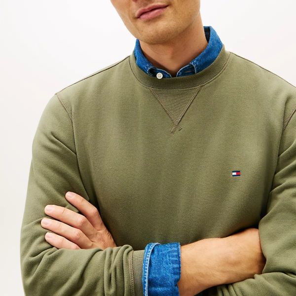 Tommy Hilfiger Essential Fleece Sweater Groen