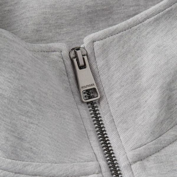 Tommy Hilfiger Essential Intechno Quarter Zip Sweater Licht Grijs