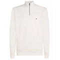 Tommy Hilfiger Essential Intechno Quarter Zip Sweater Off White