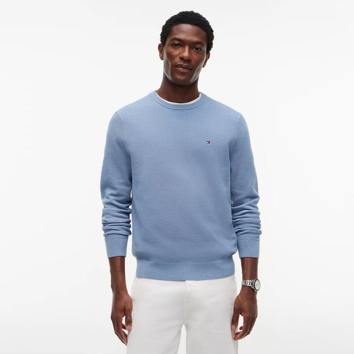 Tommy Hilfiger Essential Structure Sweater Blauw