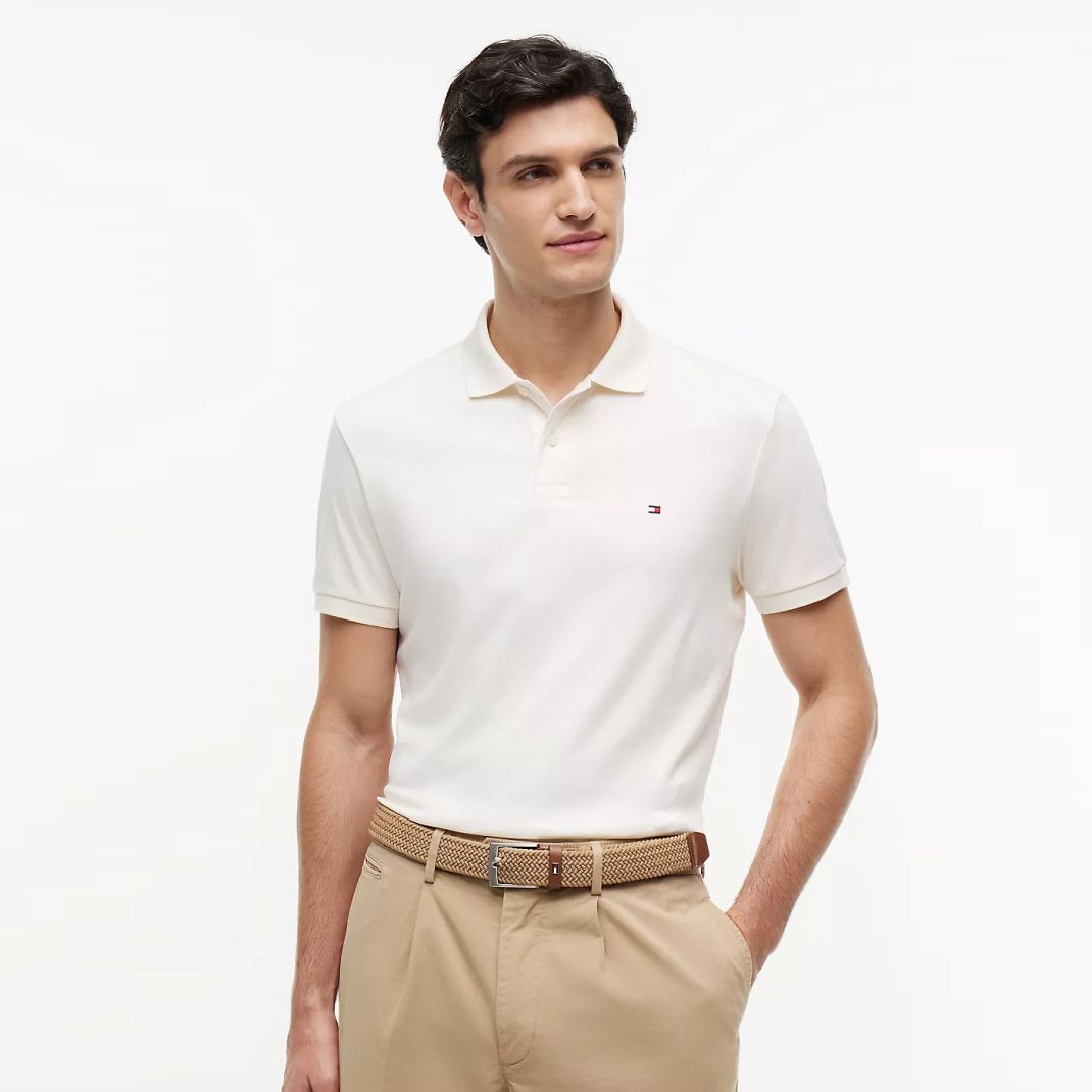 Tommy Hilfiger Liquid Cotton Polo Off White