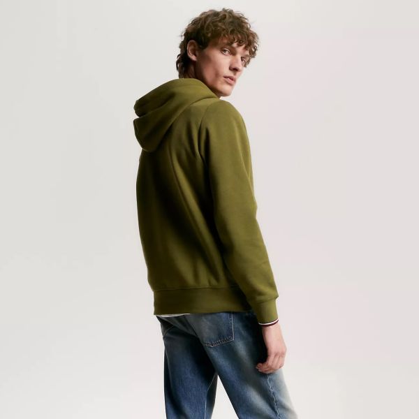 Tommy Hilfiger Logo Tipped Hoodie Groen