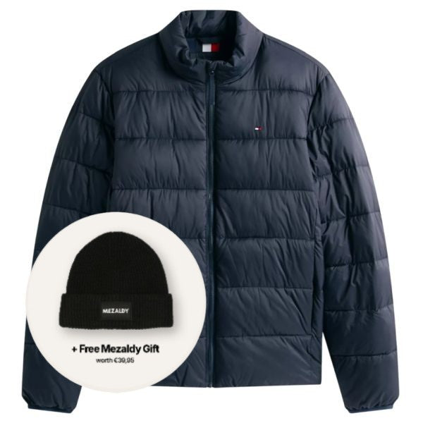 Tommy Hilfiger Mittelschwere Stehkragen-Pufferjacke Marine