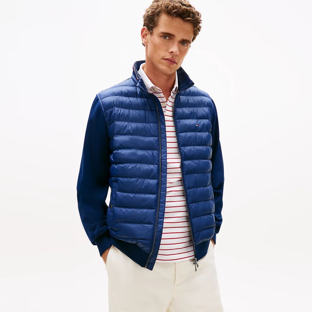 Tommy Hilfiger Mix Media Essential Jas Navy