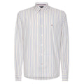 Tommy Hilfiger Natural Overhemd Blauw/Wit