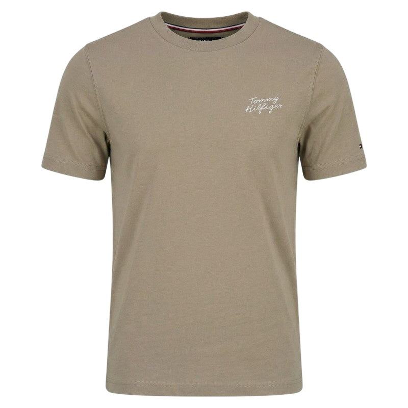 Tommy Hilfiger Palm Photo Print T-shirt Beige