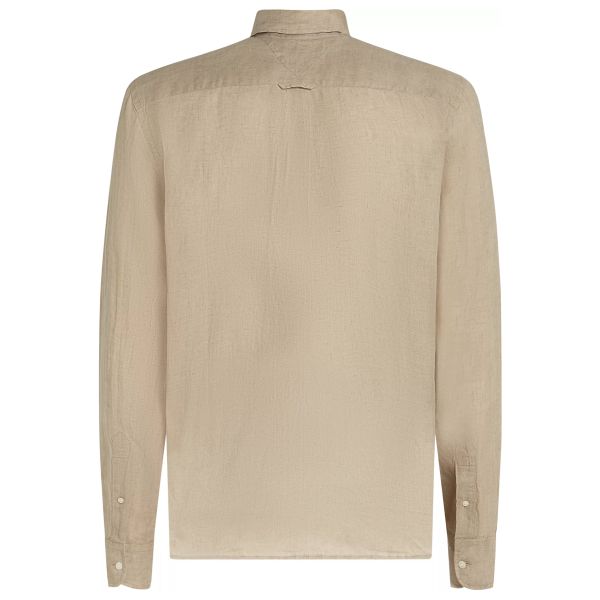 Tommy Hilfiger Pigment Dyed Solid Overhemd Beige