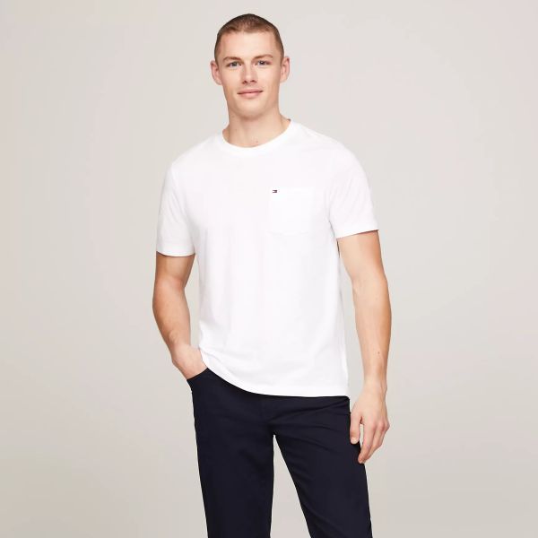 Tommy Hilfiger Pocket T-shirt Wit