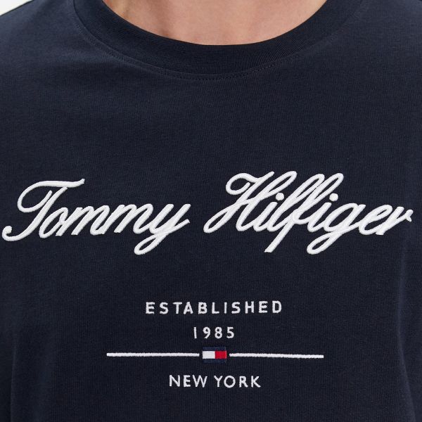 Tommy Hilfiger Script Logo T-shirt Navy