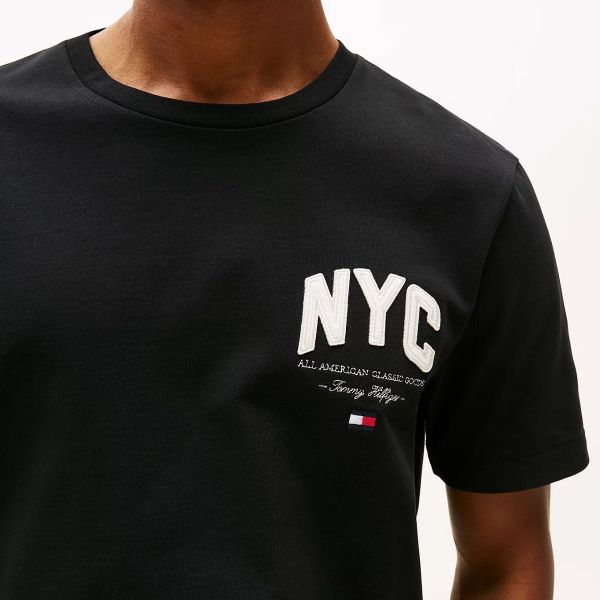 Tommy Hilfiger Script NYC T-shirt Zwart