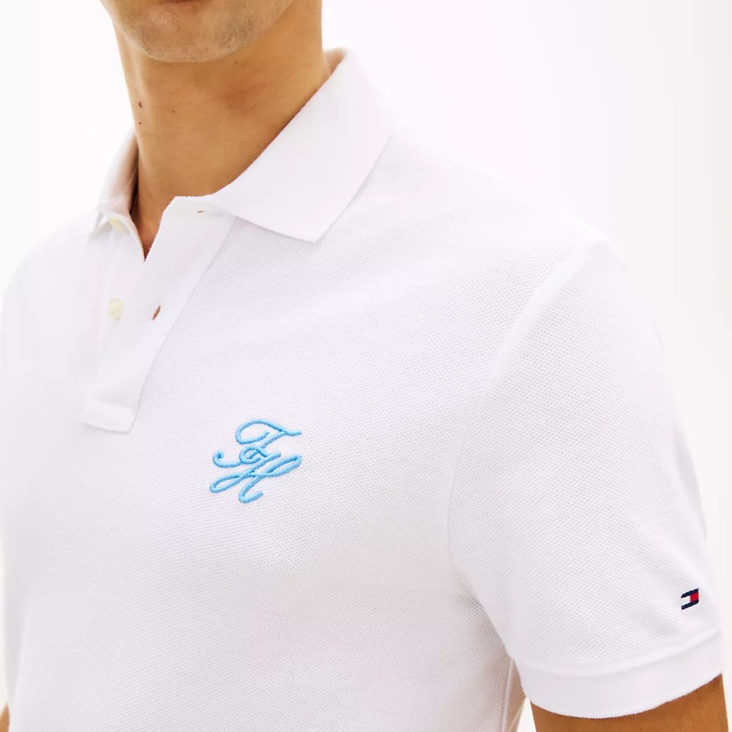 Tommy Hilfiger Script Regular Polo Wit