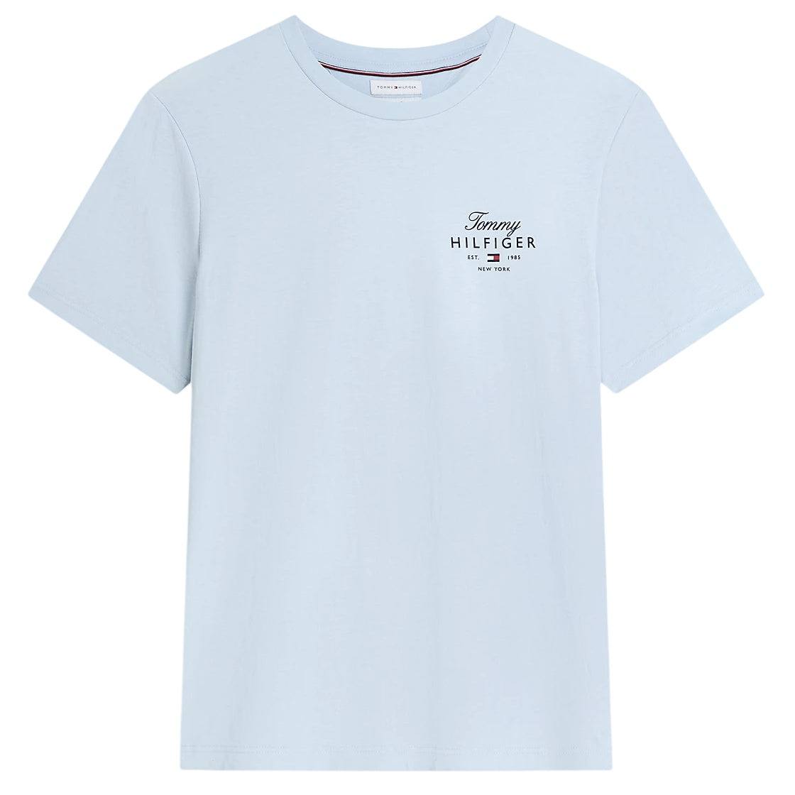 Tommy Hilfiger Script Stack T-shirt Licht Blauw