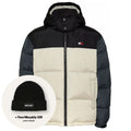 Tommy Jeans Alaska Colorblocked Puffer Offwhite/Schwarz