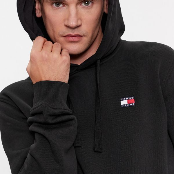 Tommy Jeans Badge Hoodie Zwart