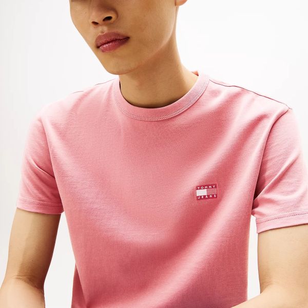 Tommy Jeans Badge T-shirt Roze