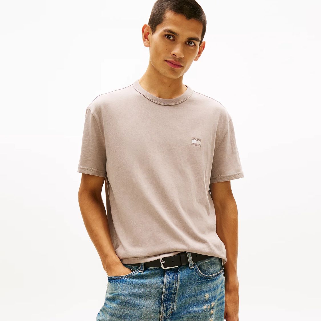 Tommy Jeans Badge T-shirt Beige