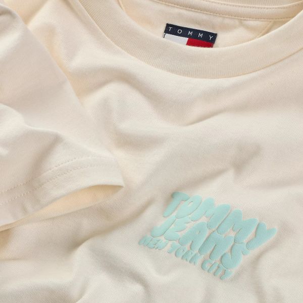 Tommy Jeans Bubble Back T-shirt Off White