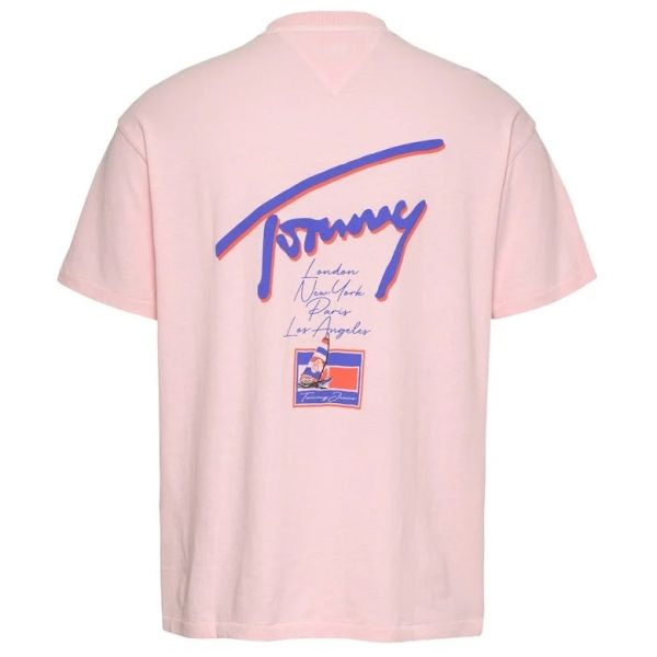 Tommy Jeans Faded Graphic T-shirt Roze