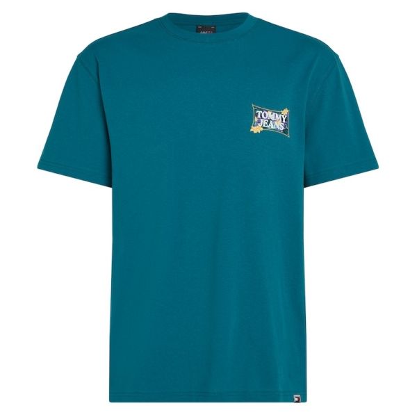 Tommy Jeans Flower Power T-shirt Donker Blauw