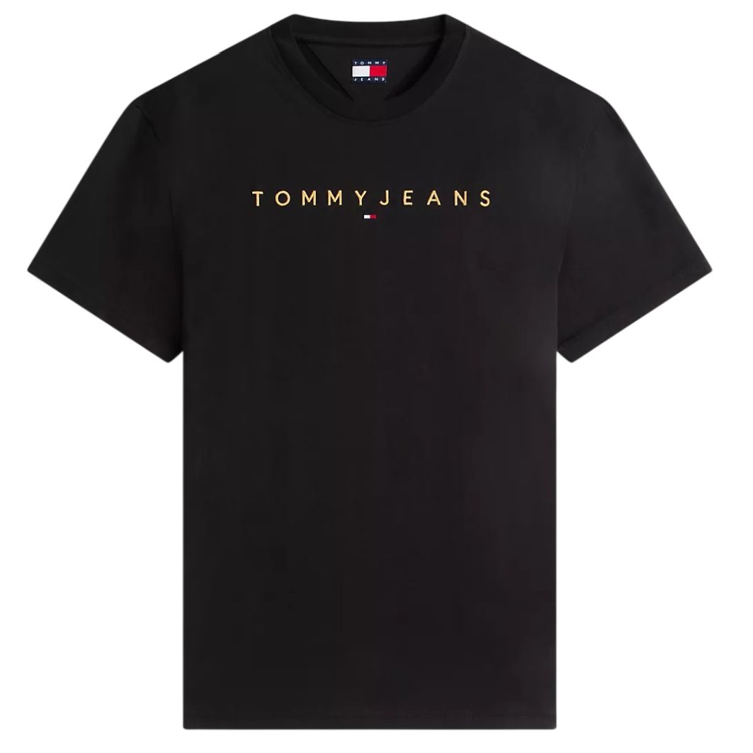 Tommy Jeans Linear Logo T-shirt Zwart
