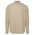 Tommy Jeans Linen Blend Overhemd Bruin