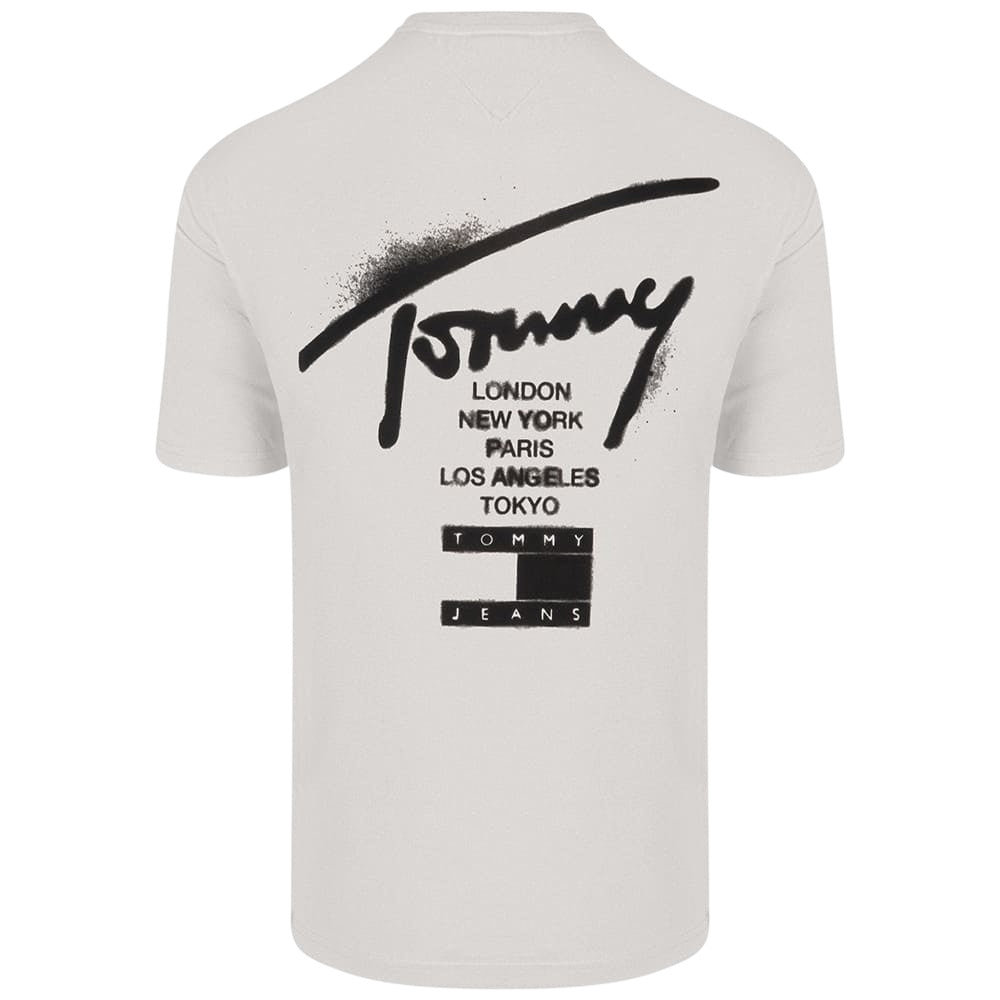 Tommy Jeans Regular City Sign T-shirt Wit