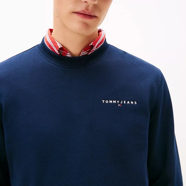 Tommy Jeans Regular Linear Sweater Navy