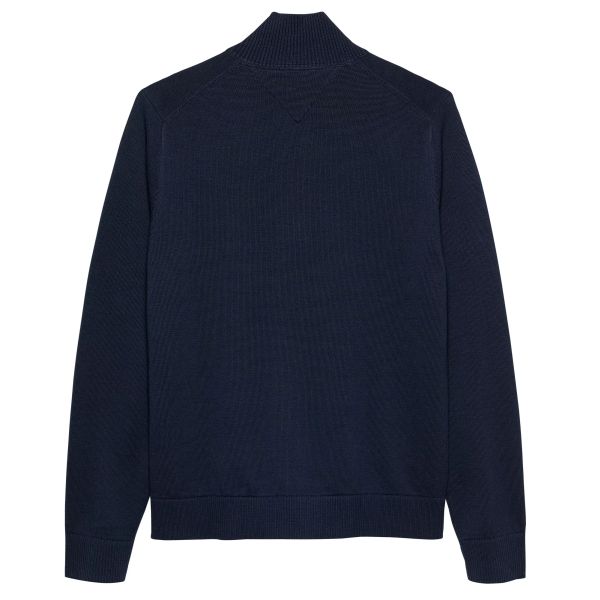 Tommy Jeans Slim Essential Quarter Zip Sweater Navy