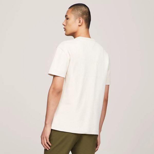 Tommy Jeans Waffle Pocket T-shirt Off White