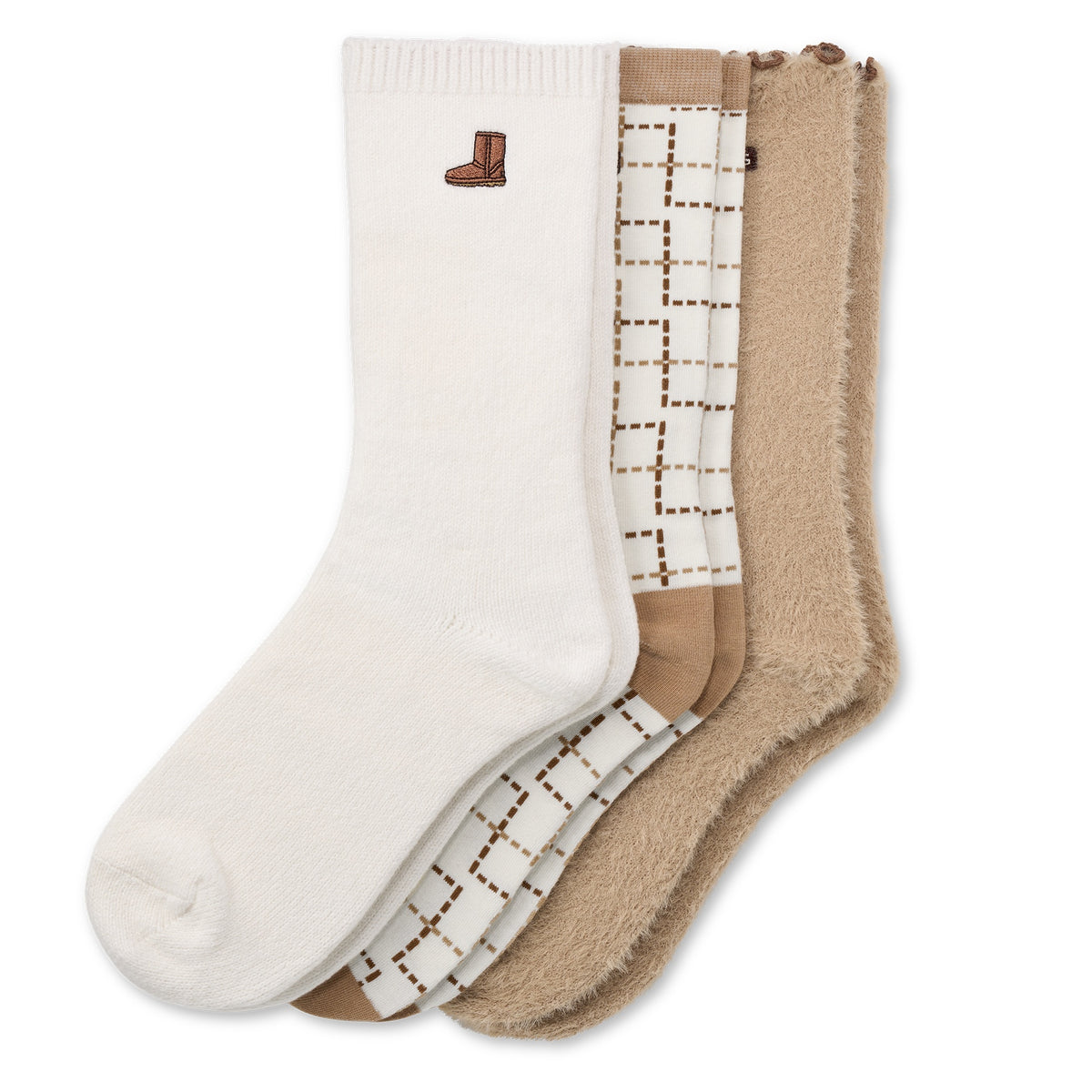 UGG Classic Crew 3er-Pack Socken Mehrfarbig